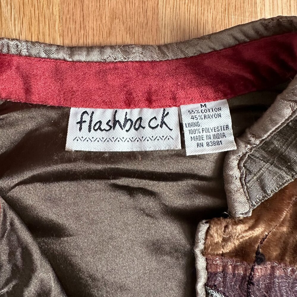 Vintage Flashback Patchwork Floral Embroidered Ja… - image 2